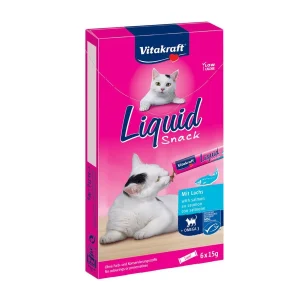 Vitakraft Liquid Snack de salmón con Omega 3
