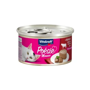 Vitakraft Poésie comida húmeda en mousse con ternera