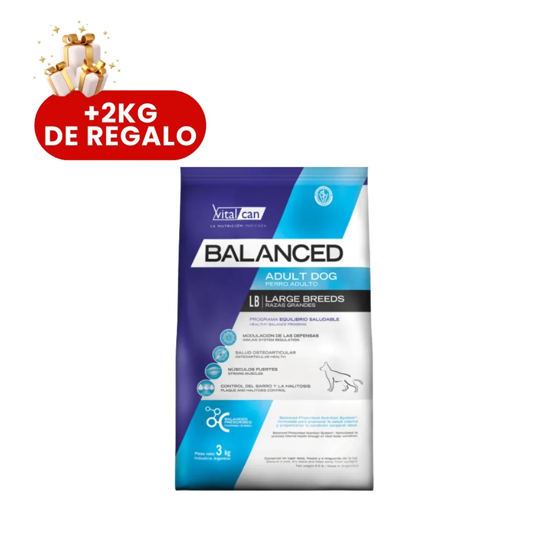 VITALCAN BALANCED DOG ADULTO LARGE BREEDS 20 KG