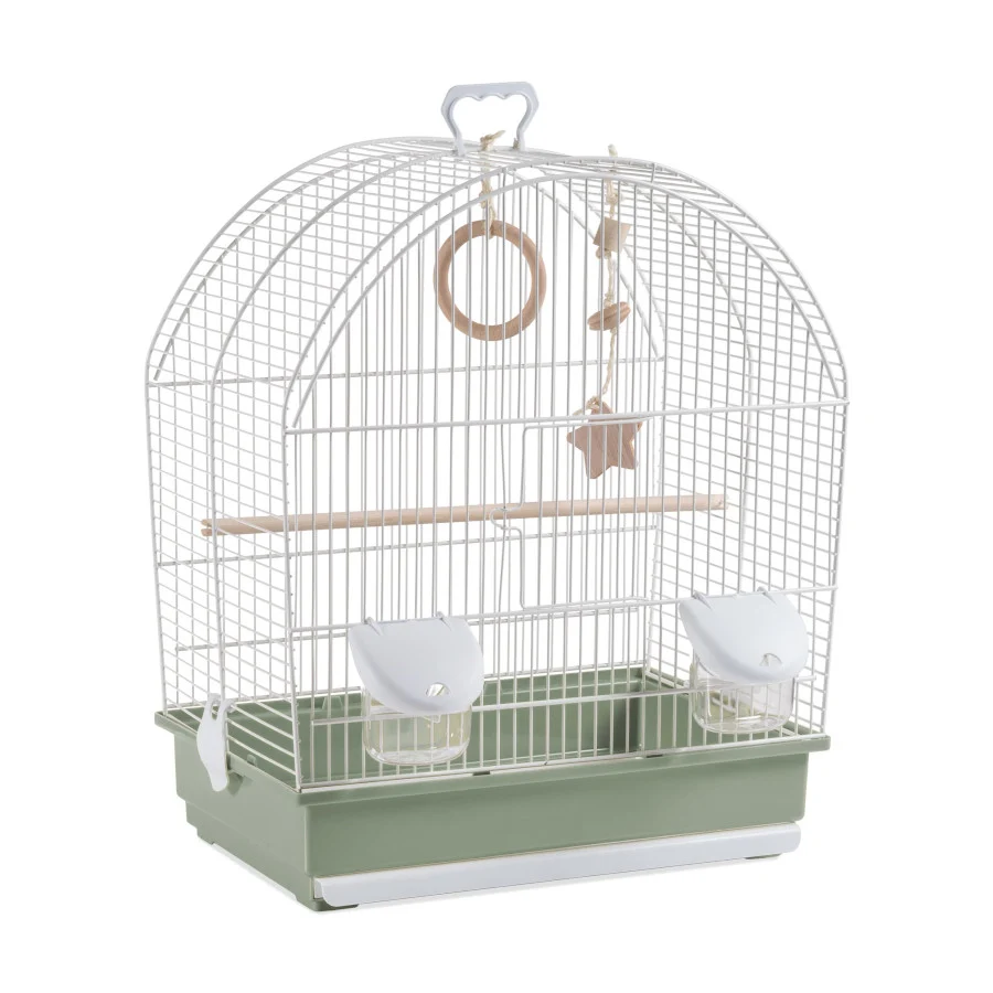 Voltregà 642 Eco Jaula Verde con Columpio para pájaros