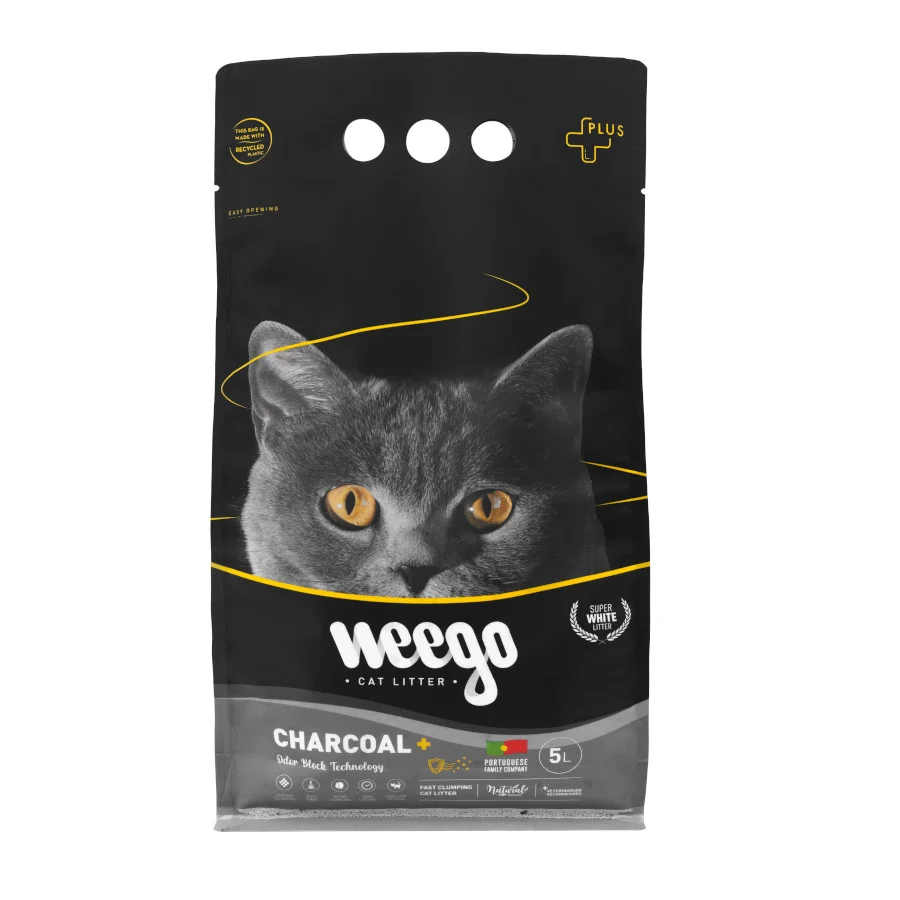 Weego Active Charcoal Plus Arena aglomerante para gatos