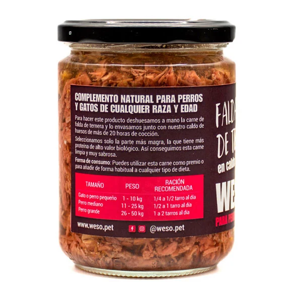 Weso Falda de Ternera en caldo de huesos 400 ml - Image 2