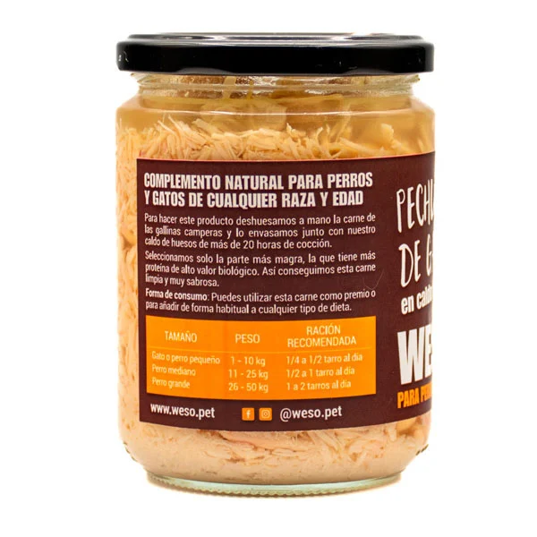 Weso Pechuga de Gallina en caldo de huesos 400 ml - Image 2