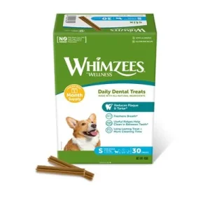 Whimzees by Wellness Monthly Stix Box tamaño S: para perros pequeños (450 g, 30 unidades)