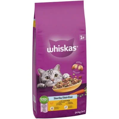 Whiskas 1+ Sterile con pollo 14 kg