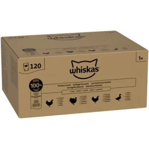 Whiskas Adult bolsitas selección aves en gelatina 120 x 85 g Selección de aves de corral en gelatina