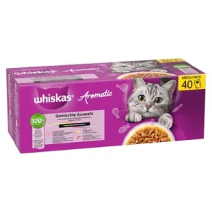 Whiskas Aromatic Selection 40 x 85 g Pack mixto en salsa (4 variedades)