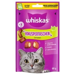 Whiskas Knuspertaschen snacks crujientes Pavo (60 g)