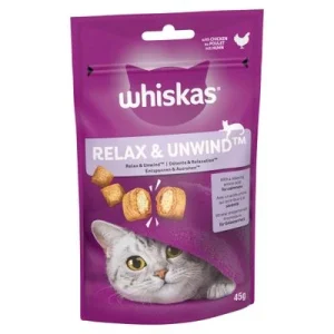 Whiskas Snacks Relax & Unwind Pollo (45 g)