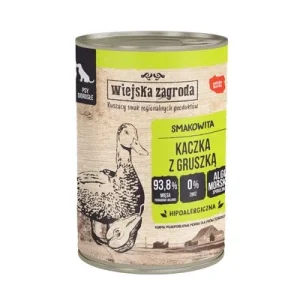 Wiejska Zagroda Dog 12 x 400 g Pato con pera