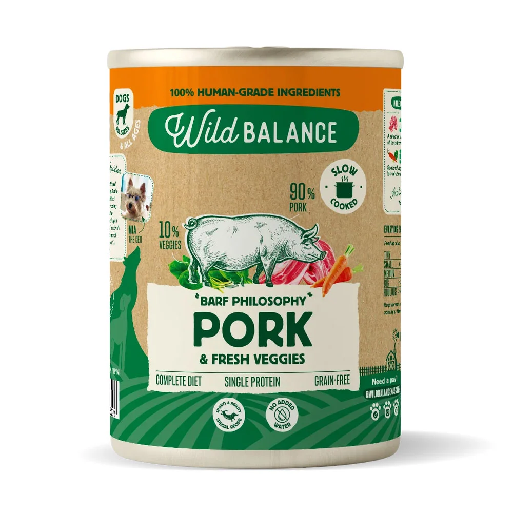 Wild Balance Cerdo con verduras lata 400 g