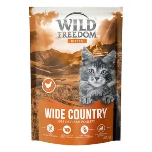Wild Freedom Kitten «Wide Country» ave, receta sin cereales NUEVO: 400 g