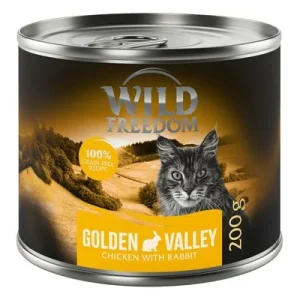 Wild Freedom comida húmeda para gatos 1 x 200 g - lata única Golden Valley - Conejo y pollo