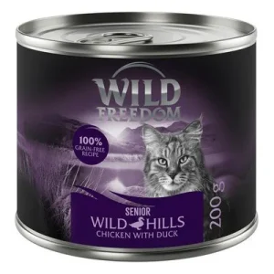 Wild Freedom Senior Wild Hills con pato y pollo en latas 6 x 200 g