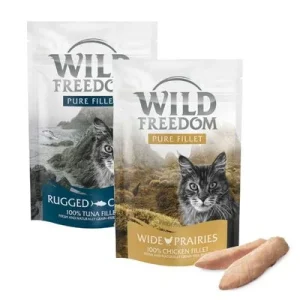 Wild Freedom Snack Filete 2 x 100 g para gatos - Pack de prueba Filete de pollo y filete de atún