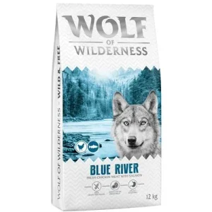 Wolf of Wilderness 2 x 12 kg - Pack Ahorro Blue River, con salmón - Receta nueva (2 x 12 kg)