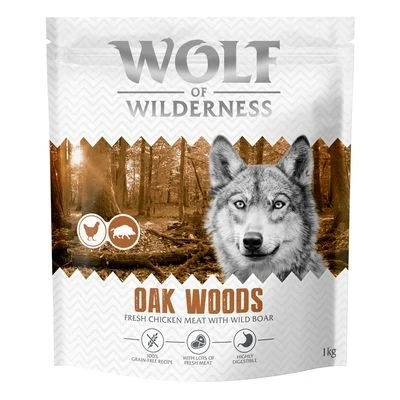 Wolf of Wilderness Adult «Oak Woods» jabalí, sin cereales 1 kg - Receta nueva
