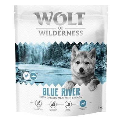 Wolf of Wilderness Junior «Blue River» Salmón - sin cereales 1 kg
