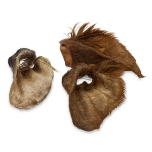 Wolf of Wilderness orejas de vacuno con pelo 120 g (3 uds. aprox.)