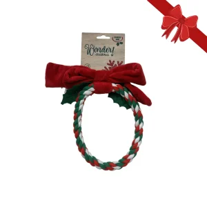 Wonder Christmas Anillo de Cuerda con Sonido juguete para perros