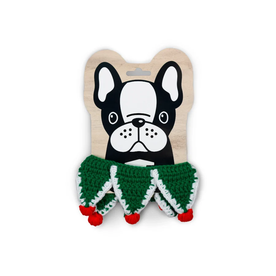 Wonder Christmas Collar Tejido para perros - Image 2