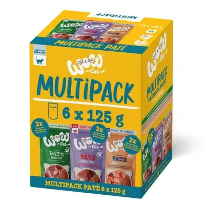 WOW Cat Adult 24 x 125 g - Pack Ahorro mixto Pack mixto (3 variedades)