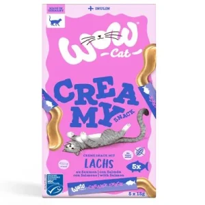 Wow Cat Creamy Snack Salmón
