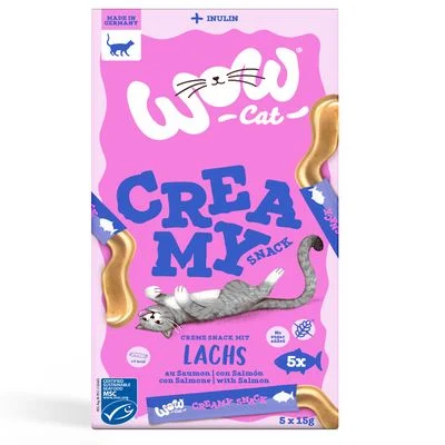 Wow Cat Creamy Snack Salmón