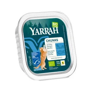 Yarrah Chunks Gato Tarrina Pollo Pescado Bio