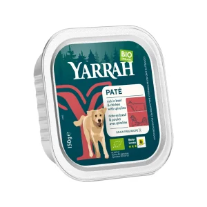 Yarrah - Comida Húmeda Bio Tarrina Paté con Ternera y Pollo