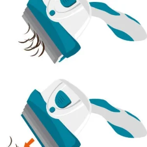 Yes!pH Universal Cepillo Eliminador de Pelo Muerto para perros y gatos