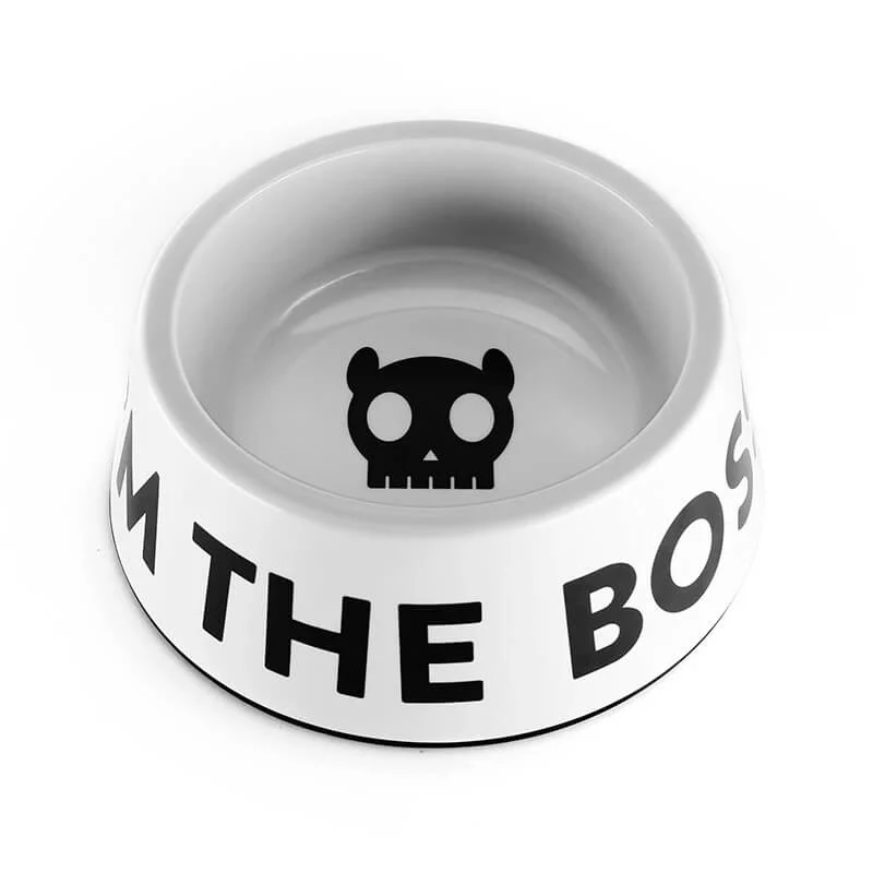 ZEEDOG BOWL PARA ALIMENTO I’M THE BOSS BOWL WHITE