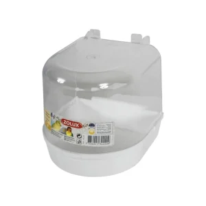 Zolux Bañera Exterior Blanca para pájaros