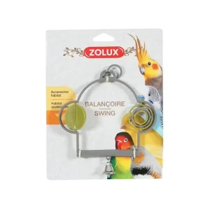 Zolux Columpio de plástico juguete para pájaros