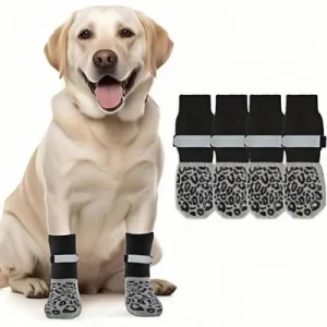 ZooVenture Calcetines antideslizantes para perros, paquete de 2 XS