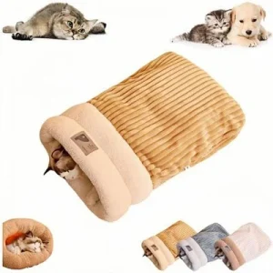 ZooVenture Cama/jaula de felpa con calefacción para gatos