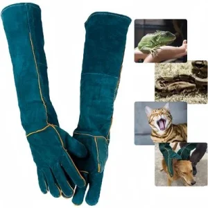 ZooVenture Guantes anti-mordeduras para perros, gatos, pájaros y reptiles 40 cm