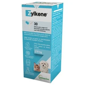 Zylkene tranquilizante natural para perros y gatos 30 cápsulas de 75 mg para perros y gatos hasta 10 kg